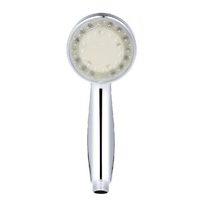 

High Pressure LED Hand Shower Color-changing 7-color Glow Automatically Polished Chrome-plated No Battery Required Silver