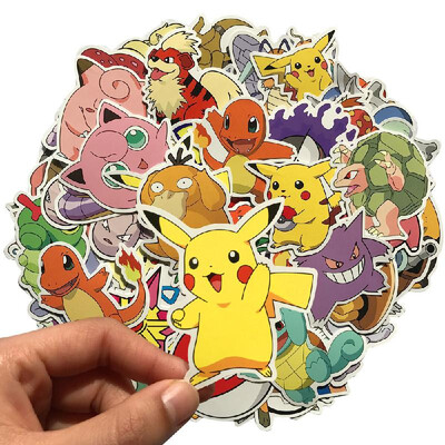

80 Pcs Cartoon Stickers Mixture Sticker Set Decals Packs for Water Bottle Laptop Cellphone Skateboard Bicycle Motorcycle Car Bumpe