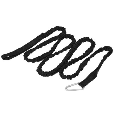 

15M Elastic Kayak Paddle Leash Fishing Rod Leash Safety Rope Cord with Carabiner Rowing Boat Canoe Accessories