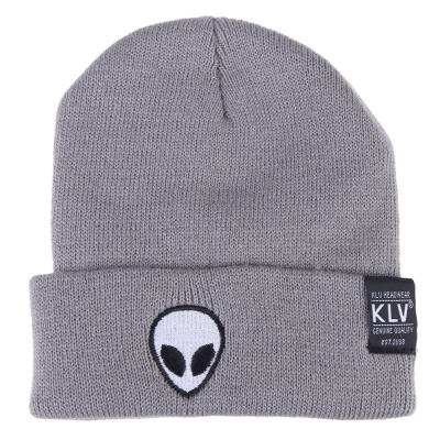 

Unisex Embroidered Alien Pattern Knitting Hat Warm Keeping Hat