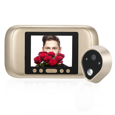 

32" LCD Digital Peephole Viewer Door Eye Doorbell Camera IR Night Vision Photo TakingVideo Recording for Home Security