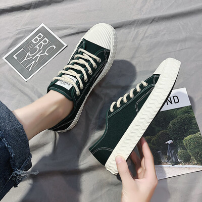 

Mens Shoes Summer Casual Canvas Board Shoes Korean Autumn Cloth Shoes Low Upper Moisture Shoes