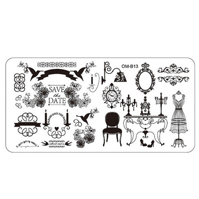 

Toponeto Nail Art Image Stamping Plates Manicure Stamp Template DIY Template Tool