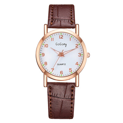 

Korean womens watch digital quartz watch fashion crocodile pattern PU watch