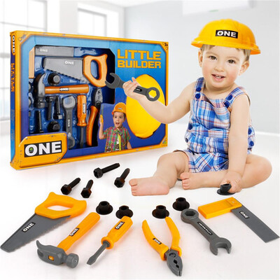

15PCS New Plastic Building Tool Kits Set Kids Diy Construction Educational Toys