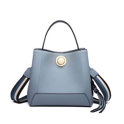 

Bucket bag lady large capacity soft cortex sense of foreign atmosphere retro simple slanting Korean version Baitie popular