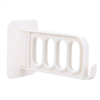 

Wall-mounted Clothes Hanger Rack Self Adhesive Hanger Storage Holder Organizer Hanging Hook