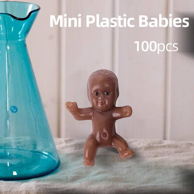 

100pcs Mini Baby Mini Plastic Babies for Baby Shower Ice Cubes Game Babies Party Decorations