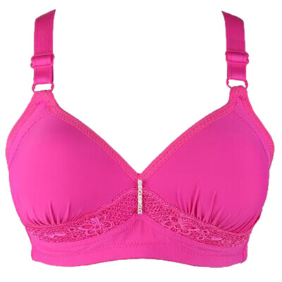 

Toponeto Women Sexy Underwear Gathered Underwear Wire Free Underwear Bra