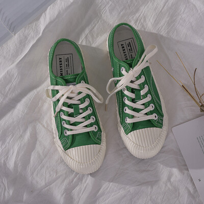 

Siyi Mistery new canvas shoes female retro Harajuku board shoes tide Korea ulzzang biscuit shoes women