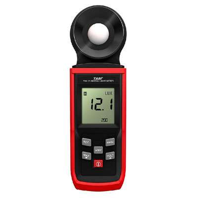 

TASI Handheld Lux Meter Mini LCD Luminometer Digital Photometer Luxmeter Light Meter Illuminometer 0-100000 Lux with MaxMinData