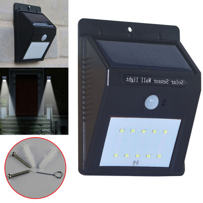 

New Solar Power Triangle Hunman Body Sensor Light Control Wall Light