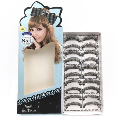 

10 Pairs Handmade Fake Eyelashes Natural Long Thick Daily Makeup Eye Lashes