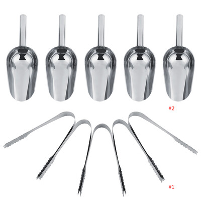 

Greensen 5 x Sweet Scoops 5 x Ice Tongs Wedding Candy Buffet Bar Home Kitchen Stainless Steel Set New