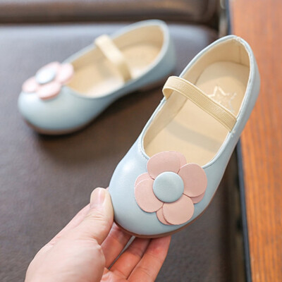 

Children Infant Kids Girls Flower Leather Princess Single Casual Shoes