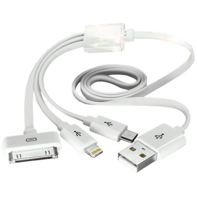 

Remy three-in-one multi-function charging cable for Android Apple X 8 7 7P 6P 5s 4s two white LM-X-01