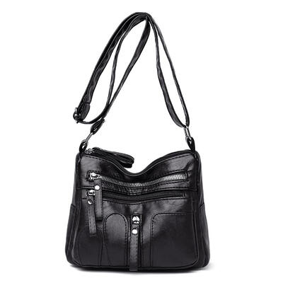 

Large Capacity Leather Mom Bag Multi-Pockets Women Shoulder Crossbody Bags