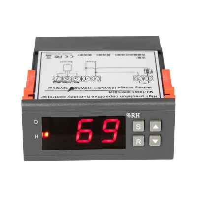 

10A 110V Mini Digital Air Humidity Control Controller Measuring Range 1 99 with Sensor