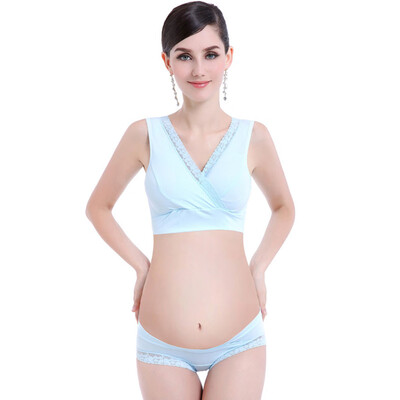 

〖Follure〗Women Feeding Nursing Pregnant Maternity Lace Bra Underwear Panties Set
