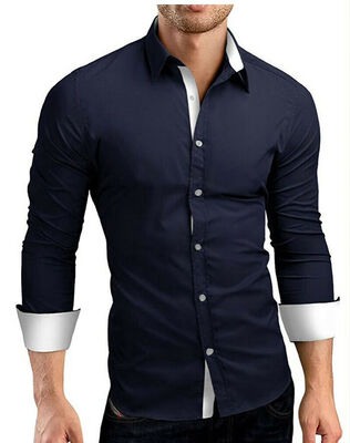 

Luxury New Fashion Mens Slim Fit Shirt Long Sleeve Dress Shirts Casual Shirts