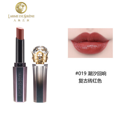 

Mermaid Water Larme De Sirene Explosion Diamond Queen Scepter Lipstick Not easy to fade Lip gloss Moisturizing Female Student Lipstick 019Tidal echo