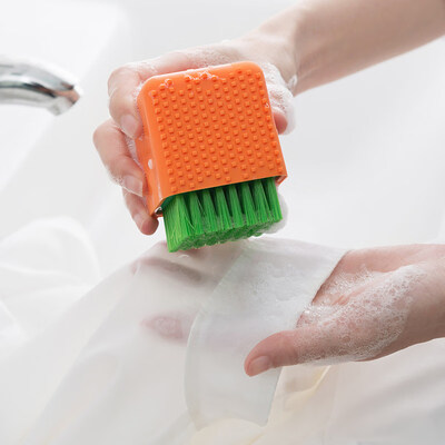 

Bingyou silicone laundry brush soft hair cleaning brush shoes brush plate cleaning wash clothes underwear brush dual-use brush