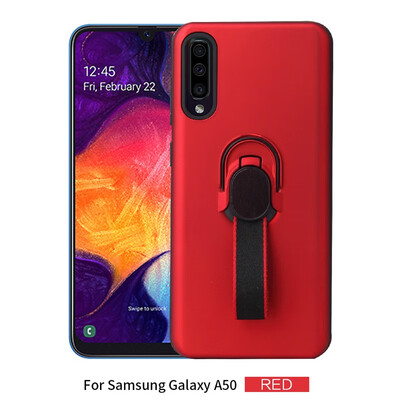 

Magnetic Car Mount Case Samsung Galaxy A50 Phone Ring Stand Case Samsung A50 SM-A505FNDS SM-A505FMDS Hybrid Armor TPU Cover