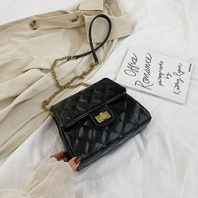 

Senior sense rhombic girl small square bag Korean fashion chain Messenger bag net red temperament girl shoulder small bag
