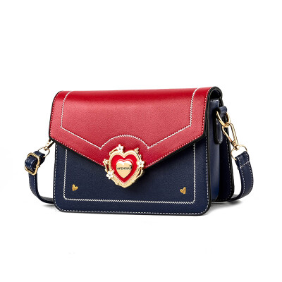 

Womens bag new trend Korean fashion shoulder Messenger bag personality Joker color small square bag