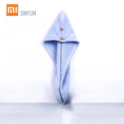 

Xiaomi Mijia SIMFUN Hair Dry Cap Women Bathing Shower Hat Quick-drying Hair Dry Hat with Cotton Bath Wrapped Towel Salon Towel 24x