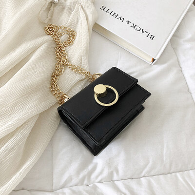 

Sen casual simple versatile slung small square bag female 2019 new fashion temperament Korean version of the chain shoulder bag
