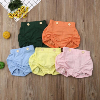 

Toddler Infant Baby Girl Boy Cotton Shorts Pants Nappy Diaper Covers Bloomers US