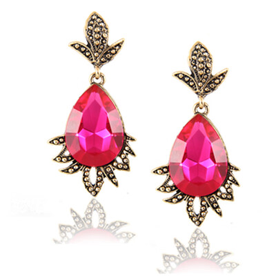 

New design wholesale vintage crystal earrings fashion statement stud earrings for women fashion earrings jewelry e0241hun