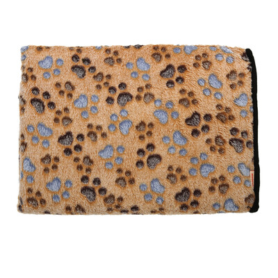 

Warm Dog Cats Bed Mat Cover Pet Blanket Fleece Towel Handcrafted Print Dog