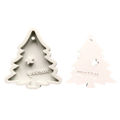 

Christmas silicone Cake Mold With Hanging Holes Household Christmas Elements Pattern Fondant Mold Kitchen DIY Baking Tools