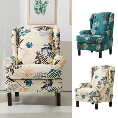 

Leaves Flower Printed Armchair Covers Chair Covers Stretchy Detachable 1 Seater Slipcover Furniture Protector