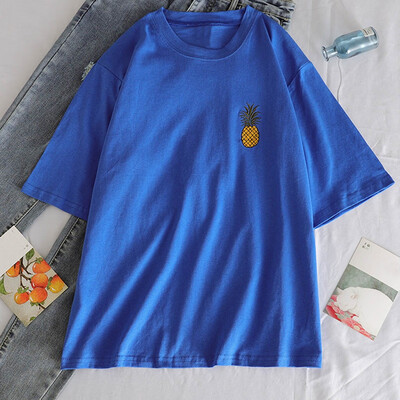

Starmoon Women Fashion Leisure O-Neck Short Sleeve T-Shirt Pineapple Tops Loose Blouse