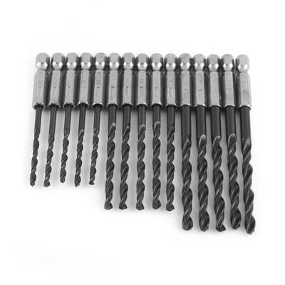 

Greensen 15pcs High Speed Steel Hex Shank Twist Drill Bit 345mm for Woodworking Power Tools