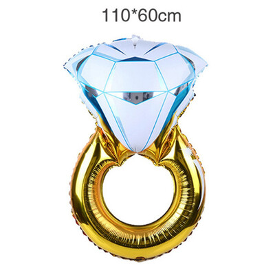 

Big Balloon Diamond Ring Foil Balloons Inflatable Wedding Decoration Helium Air Balloon Event Party Supplies