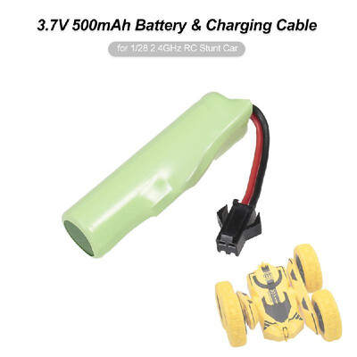 

37V 500mAh Battery & Charging Cable for 128 24GHz RC Stunt Car