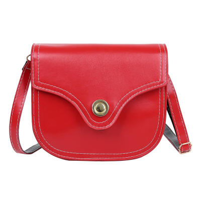 

Simple Solid Color Shoulder Crossbody Handbags Women Leather Messenger Bags