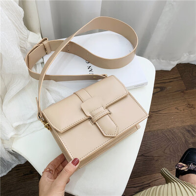 

Crossbody Bags For Women 2019 Shoulder Bags Solid colorr Bags Wide shoulder strap Women Handbags Famous Brand Rivet Small Ladies