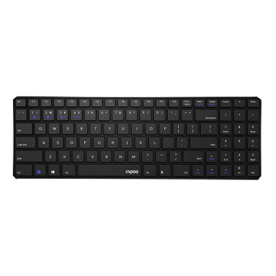 

Rapoo E9300 keyboard wireless Bluetooth keyboard office keyboard ultra-thin portable keyboard 98 key computer keyboard tablet ipad keyboard black self-support