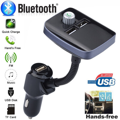 

Tailored FM Transmitter FM Modulator Quick Charge 30 Charger Handsfree Car Kit MP3 Playe