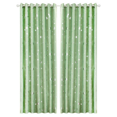 

Star Moon Print Bedroom Blackout Curtains Living Room Shading Window Blinds