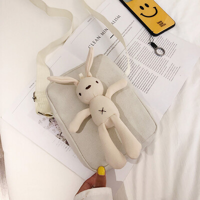 

Cute cute cartoon simple wild Messenger bag 2019 new fashion casual personality bunny girl shoulder bag