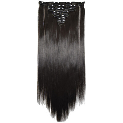 

〖Follure〗Full Head Women Clip Synthetic High Temperature Wire Straight Hair Piece