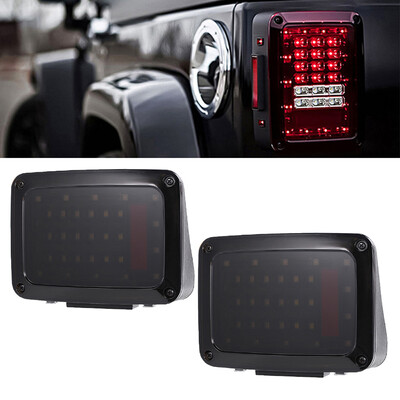 

2PCS Smoked LED Tail Lights for 2007-2017 Jeep Wrangler Lights Daytime Running Lamps DRL