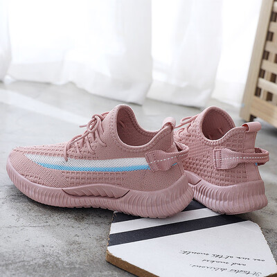

Sports shoes women 2019 summer fly mesh surface summer breathable mesh shoes Joker shoes new white tide shoes womens shoes