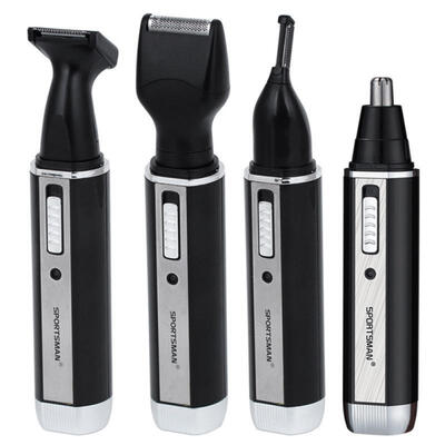 

SPORTSMAN 4 In 1 Rechargable Nose Trimmer Electric Shaver Beard Face Eyebrow Automatic Removal Shaver For Men EU